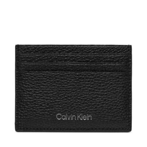 Kreditinių kortelių dėklas Calvin Klein Warmth Cardholder 6Cc K50K507389 Juoda