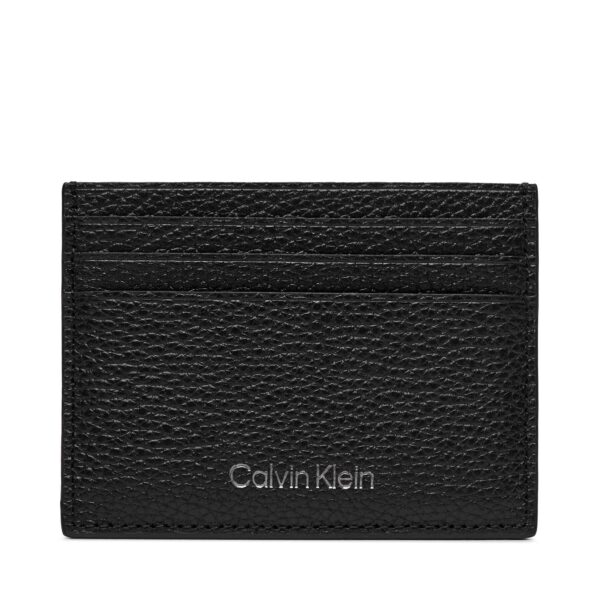 Kreditinių kortelių dėklas Calvin Klein Warmth Cardholder 6Cc K50K507389 Juoda