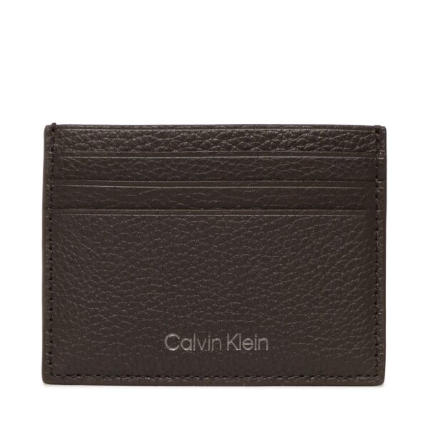 Kreditinių kortelių dėklas Calvin Klein Warmth Cardholder 6Cc K50K507389 Ruda