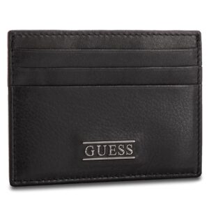 Kreditinių kortelių dėklas Guess New Boston Card Case SM2420 LEA25 Juoda