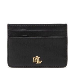 Kreditinių kortelių dėklas Lauren Ralph Lauren Slim Card 432876732001 Juoda