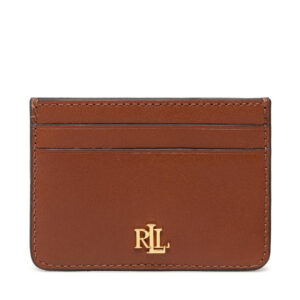 Kreditinių kortelių dėklas Lauren Ralph Lauren Slim Card 432876732002 Ruda