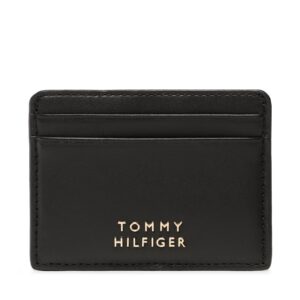 Kreditinių kortelių dėklas Tommy Hilfiger AW0AW15090 Juoda