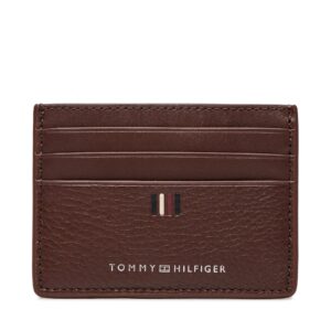 Kreditinių kortelių dėklas Tommy Hilfiger Th Central Cc Holder AM0AM11858 Ruda