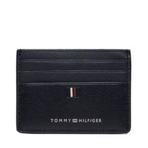 Kreditinių kortelių dėklas Tommy Hilfiger Th Central Cc Holder AM0AM11858 Tamsiai mėlyna