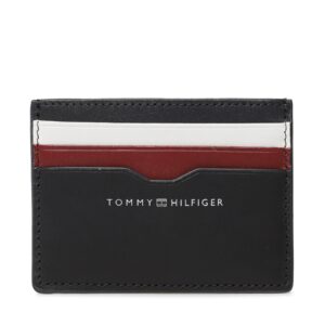 Kreditinių kortelių dėklas Tommy Hilfiger Th Central Smooth Cc Holder AM0AM11753 Tamsiai mėlyna