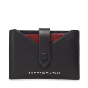 Kreditinių kortelių dėklas Tommy Hilfiger Th Central Smooth Retractable Cc AM0AM11752 Tamsiai mėlyna