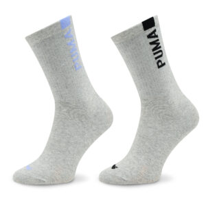 Moteriškų ilgų kojinių komplektas (2 poros) Puma Women Slouch Sock 2P 938005 Pilka