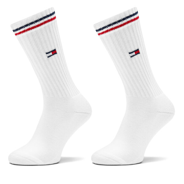 Moteriškų ilgų kojinių komplektas (2 poros) Tommy Hilfiger 701228176 Balta