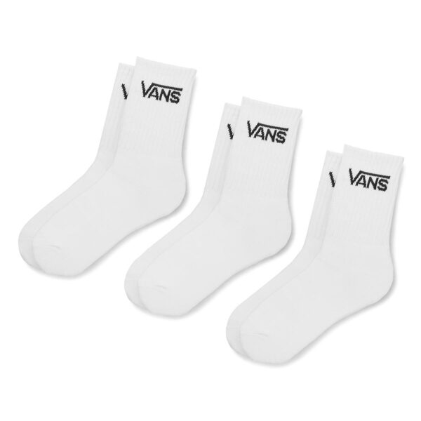 Moteriškų ilgų kojinių komplektas (3 poros) Vans Classic Crew VN000XNQWHT Balta