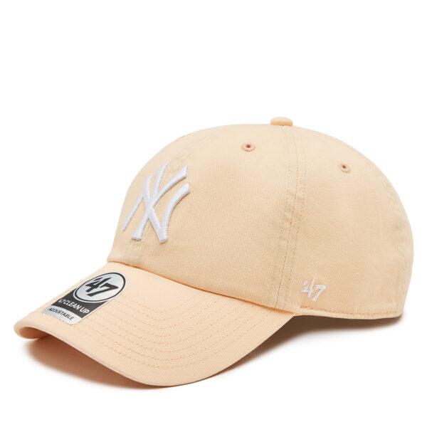 Kepurės vyrams, Kepurė su snapeliu 47 Brand Mlb New York Yankees '47 Clean Up W/ No Loop Label B-NLRGW17GWS-AF Oranžinė