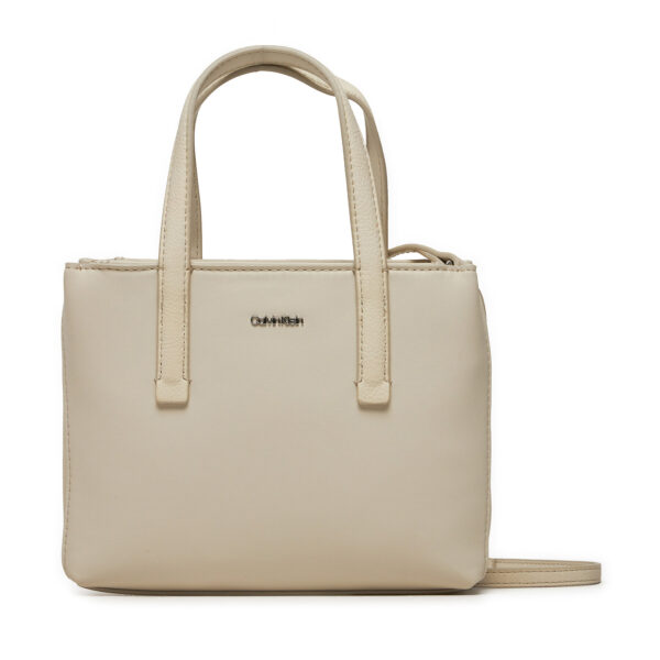 Klasikinės rankinės moterims, Rankinė Calvin Klein Ck Must Mini Tote_Pu/Nubuck K60K611873 Pilka