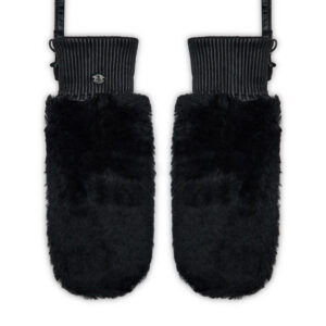 Odinės pirštinės moterims, Moteriškos pirštinės EMU Australia Nicki Mittens W7012 Juoda