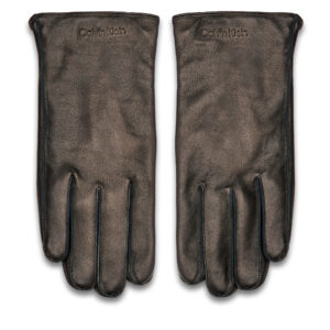 Odinės pirštinės vyrams, Vyriškos pirštinės Calvin Klein Stitched Leather Gloves K50K511015 Juoda