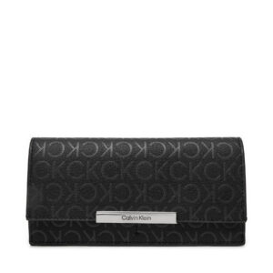 Piniginės moterims, didelė moteriška piniginė Calvin Klein K60K612444 Juoda