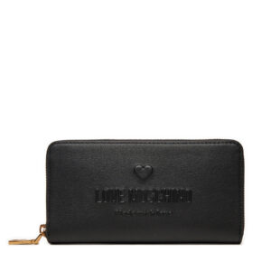 Piniginės moterims, didelė moteriška piniginė LOVE MOSCHINO JC5629PP1LL1000A Juoda