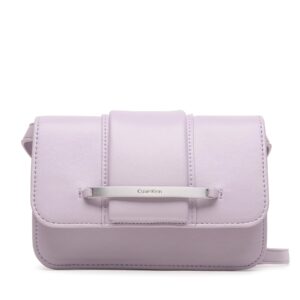 Rankinės per petį, Rankinė Calvin Klein Bar Hardware Crossbody K60K610732 Violetinė