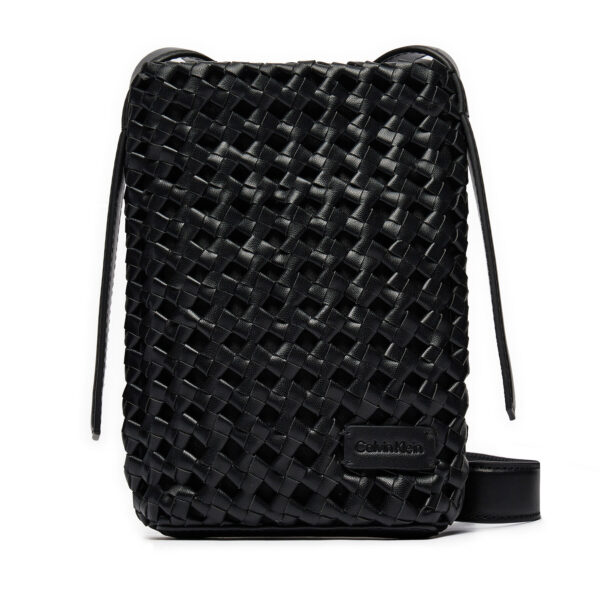 Rankinės per petį, Rankinė Calvin Klein Ck Braided Mini Bag K60K612172 Juoda