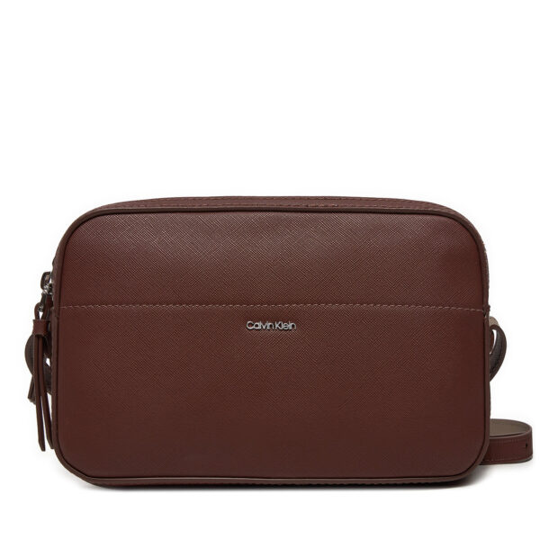 Rankinės per petį, Rankinė Calvin Klein Ck Business Camera Bag_Saffiano K60K612571 Ruda