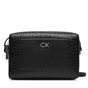 Rankinės per petį, Rankinė Calvin Klein Ck Daily Camera Bag_Croco K60K612140 Juoda