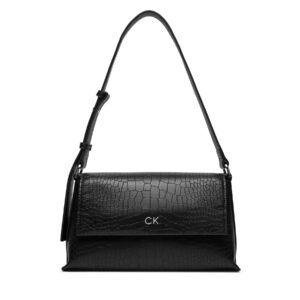 Rankinės per petį, Rankinė Calvin Klein Ck Daily Shoulder Bag_Croco K60K612142 Juoda