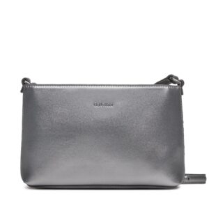 Rankinės per petį, Rankinė Calvin Klein Ck Must Crossbody Md_ Emb K60K611359 Sidabrinė