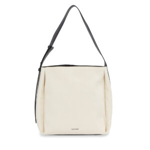 Rankinės per petį, Rankinė Calvin Klein Gracie Bucket Bag_Canvas K60K611665 Écru