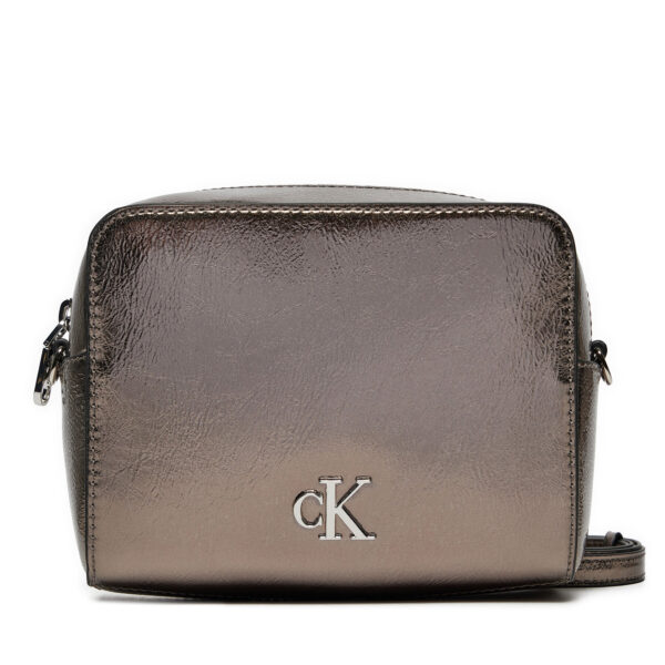 Rankinės per petį, Rankinė Calvin Klein Jeans Minimal Monogram Camera Bag Tum K60K612728 Pilka