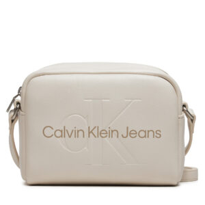 Rankinės per petį, Rankinė Calvin Klein Jeans Sculpted Camera Bag18 Mono K60K612220 Écru