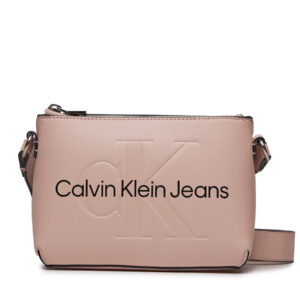 Rankinės per petį, Rankinė Calvin Klein Jeans Sculpted Camera Pouch21 Mono K60K610681 Rožinė