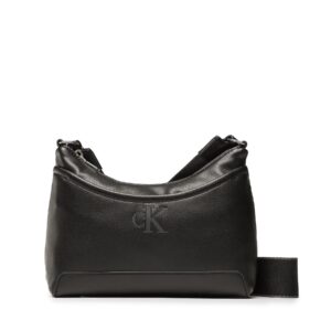 Rankinės per petį, Rankinė Calvin Klein Jeans Sleek Round Sb22 Solid K60K610402 Juoda