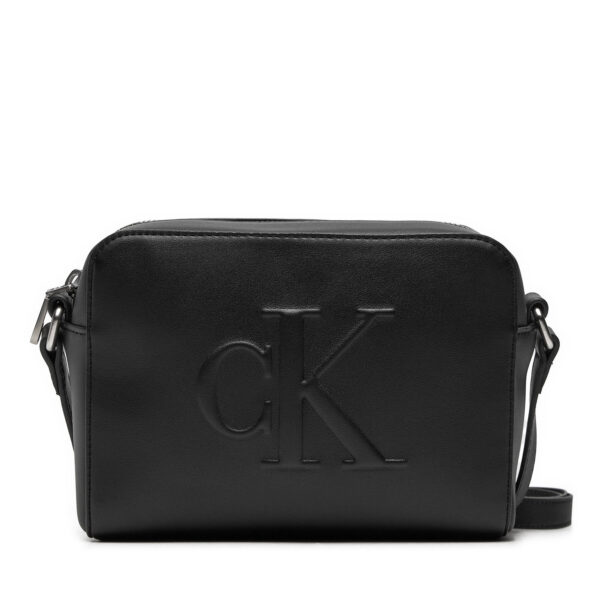 Rankinės per petį, Rankinė Calvin Klein K60K612726 Juoda