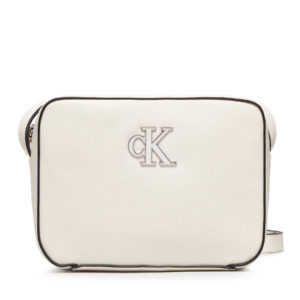 Rankinės per petį, Rankinė Calvin Klein Minimal Monogram Camera Bag K60K609290 Smėlio