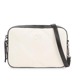 Rankinės per petį, Rankinė Calvin Klein Quilt Camera Bag_Canvas K60K611892 Écru