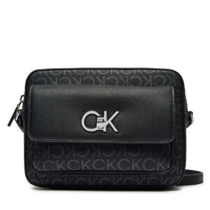 Rankinės per petį, Rankinė Calvin Klein Re Lock Camera K60K612676 Juoda