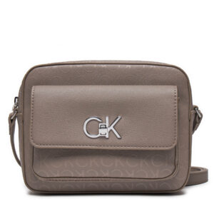 Rankinės per petį, Rankinė Calvin Klein Re Lock Camera K60K612676 Pilka