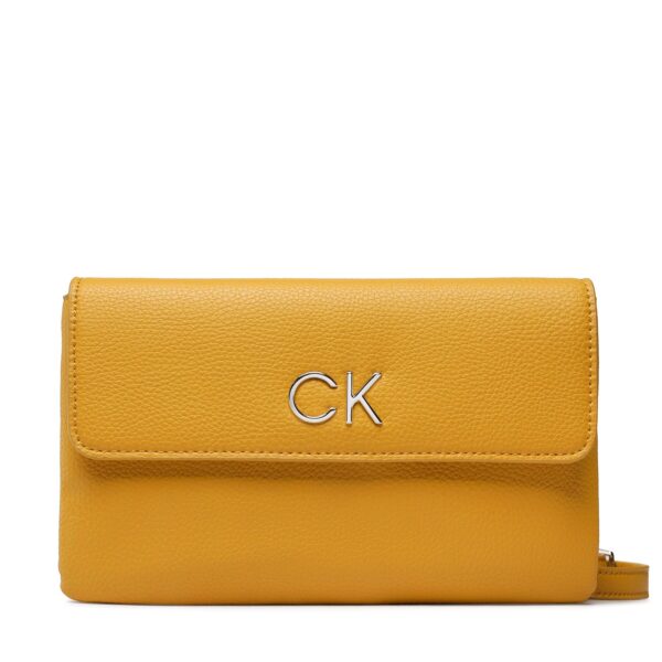 Rankinės per petį, Rankinė Calvin Klein Re-Lock Dbl Crossbody Bag Pbl K60K609140 Geltona