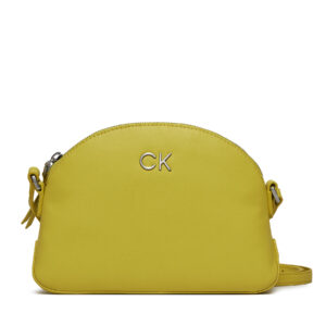 Rankinės per petį, Rankinė Calvin Klein Re-Lock Seasonal Crossbody Md K60K611444 Geltona