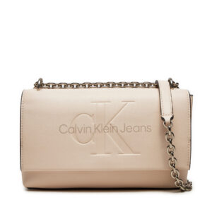 Rankinės per petį, Rankinė Calvin Klein Sculpted K60K612221 Écru