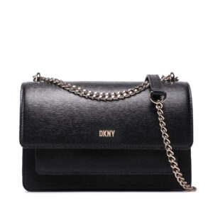 Rankinės per petį, Rankinė DKNY Bryant Chain Flap Cb R24E3A90 Juoda