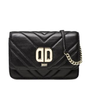 Rankinės per petį, Rankinė DKNY Delphine Flp Cbody R23EBK74 Juoda