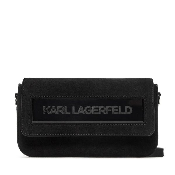 Rankinės per petį, Rankinė KARL LAGERFELD 235W3045 Juoda