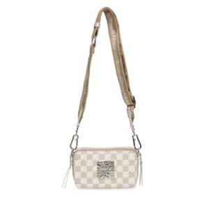 Rankinės per petį, Rankinė Steve Madden Bari Crossbody SM13001375-02002-BGE Smėlio