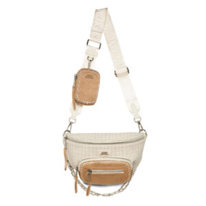 Rankinės per petį, Rankinė Steve Madden Bdoubles Crossbody SM13001329-04004-BGE Smėlio