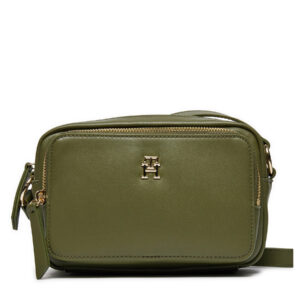 Rankinės per petį, Rankinė Tommy Hilfiger Soft Utility Camera Bag Pu AW0AW16709 Chaki