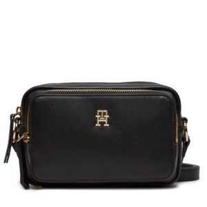 Rankinės per petį, Rankinė Tommy Hilfiger Soft Utility Camera Bag Pu AW0AW16709 Juoda