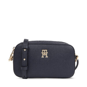 Rankinės per petį, Rankinė Tommy Hilfiger Th Emblem Camera Bag AW0AW15179 Tamsiai mėlyna