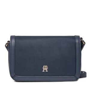 Rankinės per petį, Rankinė Tommy Hilfiger Th Essential S Flap Crossover AW0AW15700 Tamsiai mėlyna