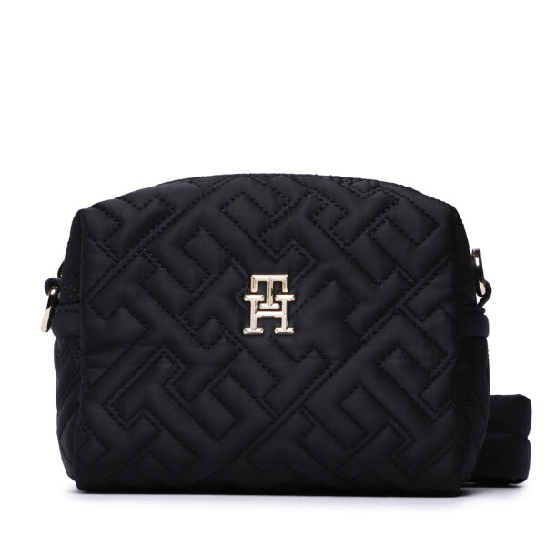 Rankinės per petį, Rankinė Tommy Hilfiger Th Flow Crossover AW0AW14172 Juoda