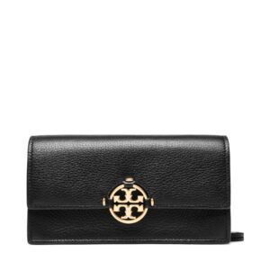 Rankinės per petį, Rankinė Tory Burch Miller Wallet Crossbody 137145 Juoda